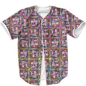 Juicy It Was All A Dream Notorious BIG Checkered Pattern Baseball Uniform - Rappers Merch