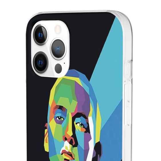 Multicolor Abstract Art Eminem iPhone 12 Fitted Case - Rappers Merch