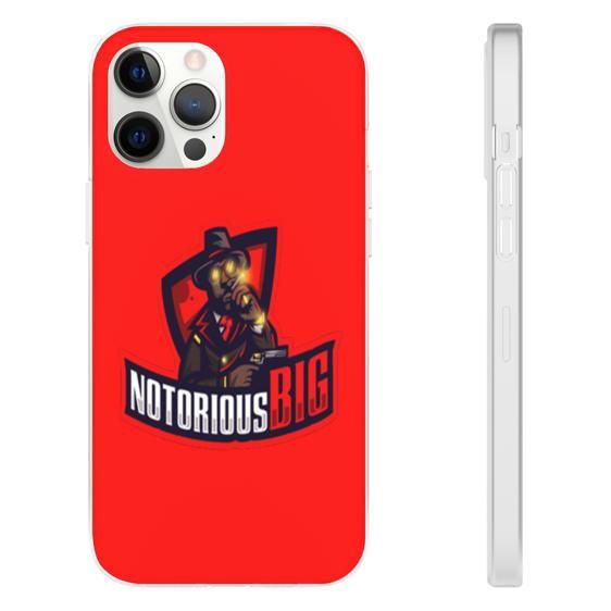 Notorious B.I.G. Logo Bloody Red iPhone 12 Bumper Case - Rappers Merch
