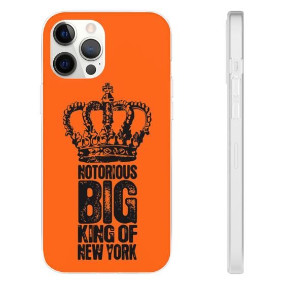 Notorious Big King Of New York Orange iPhone 12 Cover - Rappers Merch