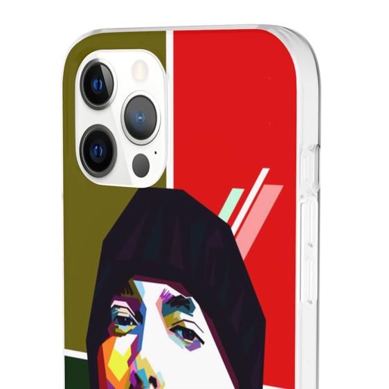Simple Geometric Art Eminem Dope iPhone 12 Fitted Cover - Rappers Merch