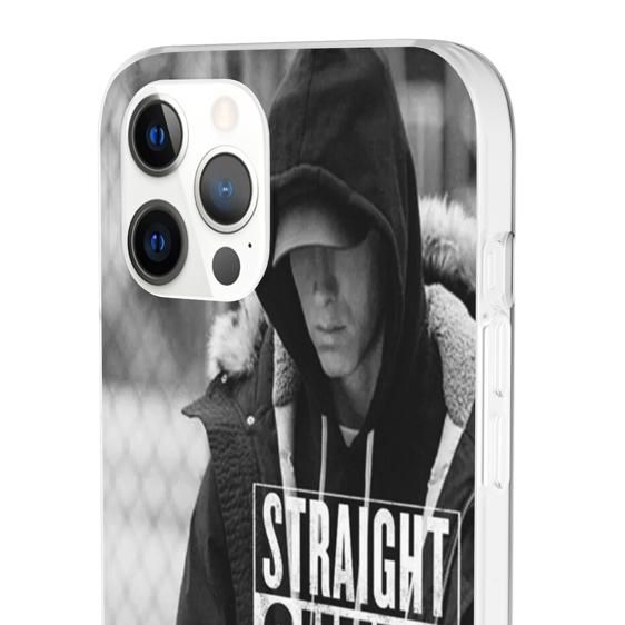 Straight Outta Detroit Eminem Monochrome iPhone 12 Case - Rappers Merch
