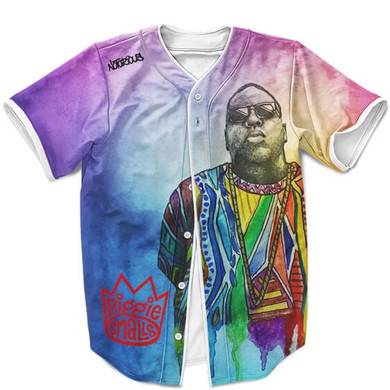 The Notorious BIG Biggie Smalls Colorful Design Cool Baseball Jersey - Rappers Merch