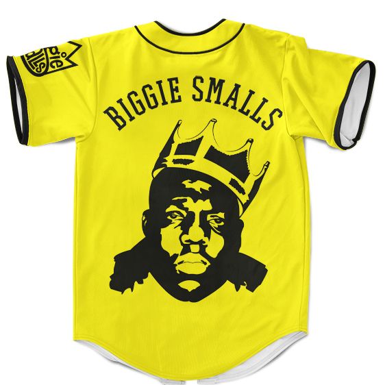 The Notorious BIG Born Sinner Juicy Dope Neon Yellow Baseball Jersey - Rappers Merch