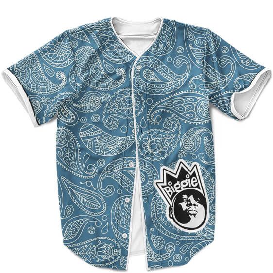 The Notorious BIG Minimalist Plaid Pop Culture Swag Baseball Jersey - Rappers Merch