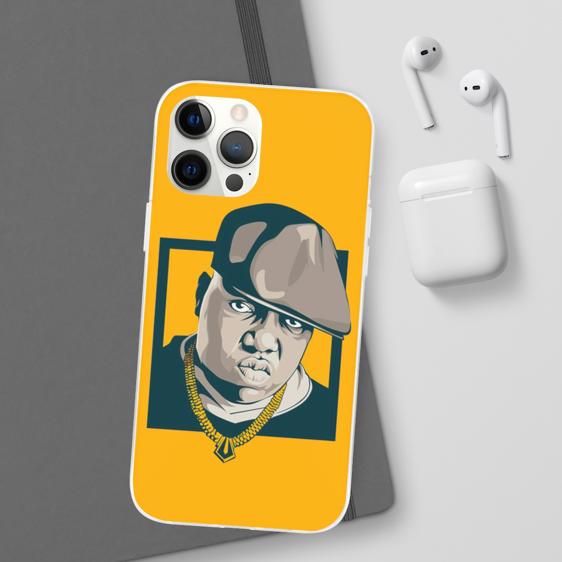 The Notorious Biggie Smalls Vibrant Yellow iPhone 12 Case - Rappers Merch