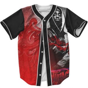 Tribute to The Legendary Gangsta Rapper Tupac Baseball Jersey - Rappers Merch