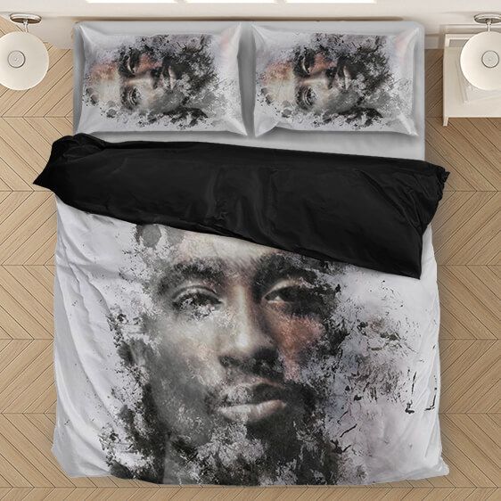 Tupac Makaveli Painting Effect Art Cool Bedding Set - Rappers Merch