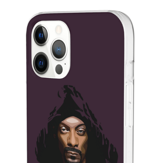 Graffiti Wall Art Rapper Snoop Dogg Purple iPhone 12 Fitted Case - Rappers Merch