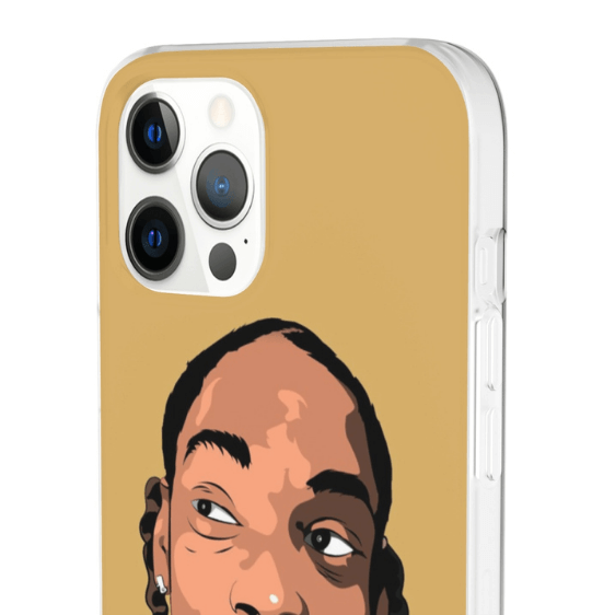 Westcoast Rapper Snoop Doggy Dogg Brown iPhone 12 Cover - Rappers Merch