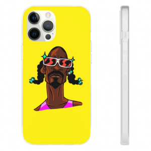 Awesome Snoop Dogg Caricature Yellow iPhone 12 Bumper Case - Rappers Merch