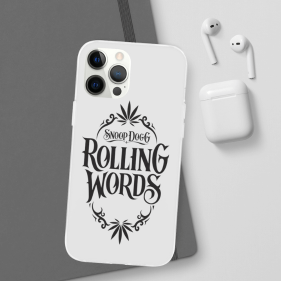 Snoop Doggy Dogg Rolling Words Minimalistic iPhone 12 Cover - Rappers Merch