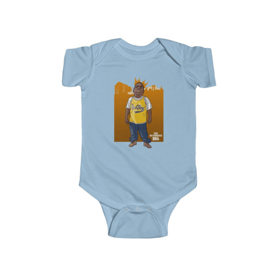 Brooklyn Badboy The Notorious Big Cartoon Art Baby Clothes - Rappers Merch