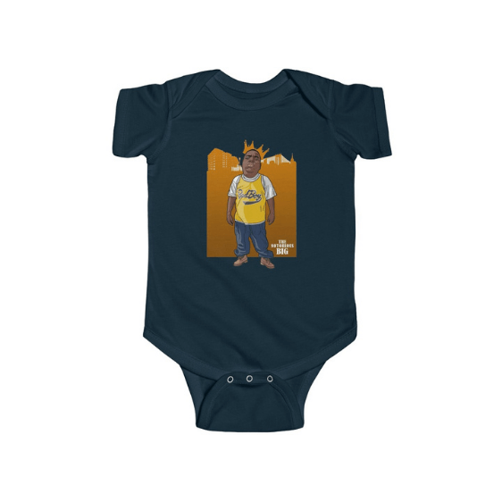 Brooklyn Badboy The Notorious Big Cartoon Art Baby Clothes - Rappers Merch