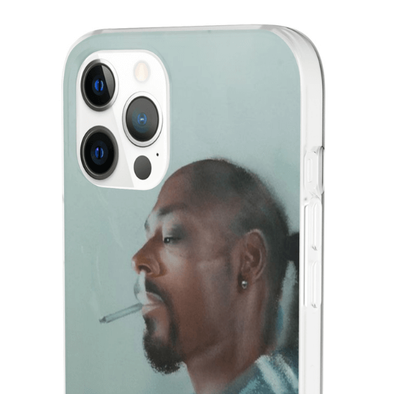 Faded Snoop Dogg Smoking a Spliff Blue iPhone 12 Cover - Rappers Merch