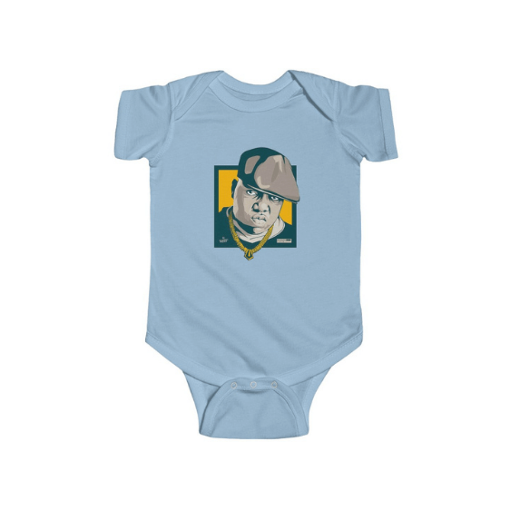 American Rapper The Notorious B.I.G. Art Cool Baby Onesie - Rappers Merch