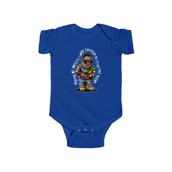 Biggie Smalls Big Poppa Song Illustration Awesome Baby Onesie - Rappers Merch