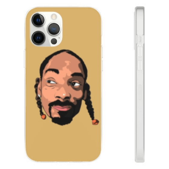 Westcoast Rapper Snoop Doggy Dogg Brown iPhone 12 Cover - Rappers Merch