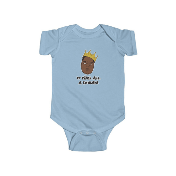 It Was All A Dream Biggie Smalls Art Awesome Baby Bodysuit - Rappers Merch