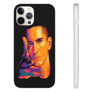 Vibrant Orange Eminem Open Hand iPhone 12 Fitted Case - Rappers Merch