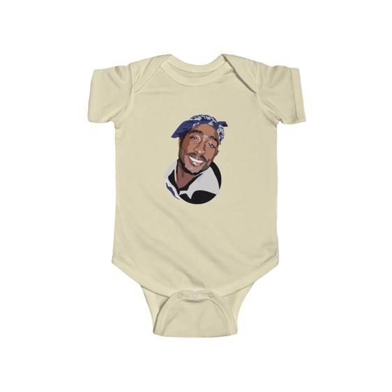 West Side Tupac Amaru Shakur Tribute Baby Toddler Onesie - Rappers Merch