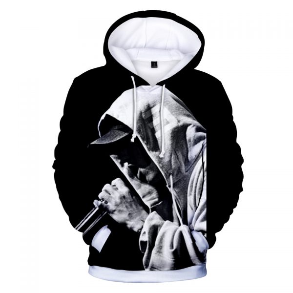 2020 Novelty EMINEM Famous Rapper Popular Hip hop Hoodies Men women Fashion 3D Print Hooded Sweatshirts - Rapper Outfits
