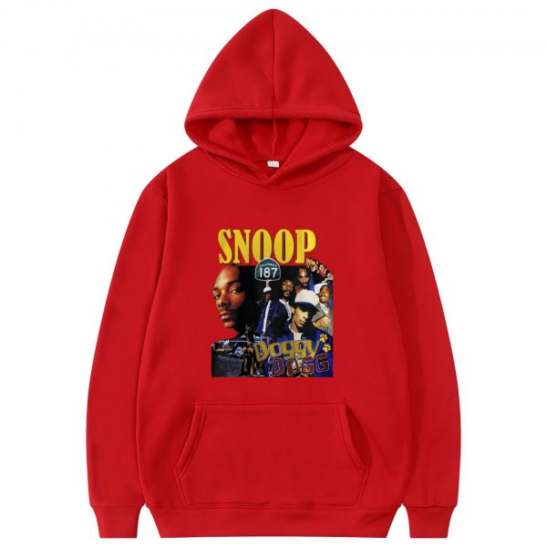 2021 New Hip Hop Rapper Snoop Doggy Dogg Print Hoodie Men Vintage Hoodies Fashion Loose Streetwear 2 - Rapper Outfits