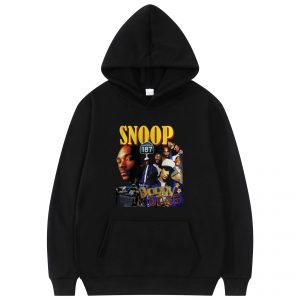 2021 New Hip Hop Rapper Snoop Doggy Dogg Print Hoodie Men Vintage Hoodies Fashion Loose Streetwear - Rapper Outfits
