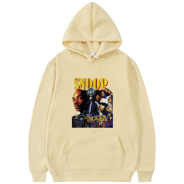 2021 New Hip Hop Rapper Snoop Doggy Dogg Print Hoodie Men Vintage Hoodies Fashion Loose Streetwear 4 - Rapper Outfits