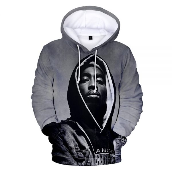 2Pac Hoodies Rapper Tupac 3D Print Men Women Sweatshirt Hoodie Fashion Casual Pullover Hip Hop Streetwear 2 - Rapper Outfits