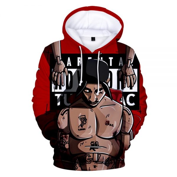 2Pac Hoodies Rapper Tupac 3D Print Men Women Sweatshirt Hoodie Fashion Casual Pullover Hip Hop Streetwear 5 - Rapper Outfits