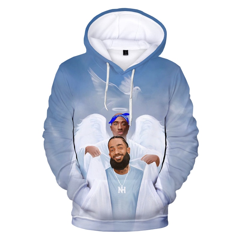 2PAC Hoodies Rapper Tupac 3D Printed Unisex Hooded Sweatshirts Casual Fashion Pop Pullovers Hip Hop Streetwear Tops Coat