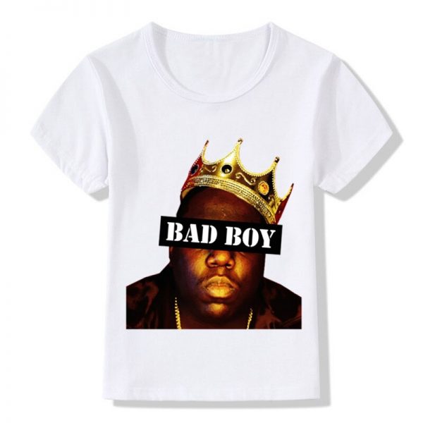 America Hiphop Rock Star Notorious Big Design Children s T Shirts Kids Biggie Smalls Clothes Boys 2 - Rapper Outfits