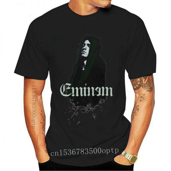 Eminem with Hood Tour Adult Mens T Shirt Sleeves Boy Cotton Men T Shirt Top Tee - Rapper Outfits