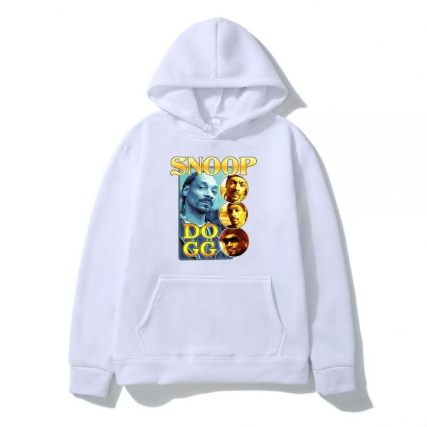 Fashion Design Rapper Snoop Doggy Dogg Hoodie Unisex Black Vintage Hooded Sweatshirt Autumn and Winter Street 1 - Rapper Outfits