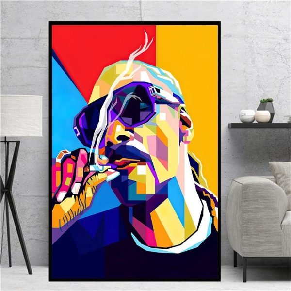 Hip Hop Snoop Dogg Singer Star Posters Prints Rapper Star Canvas Paintings Oil Painting Modern Wall 2 - Rapper Outfits