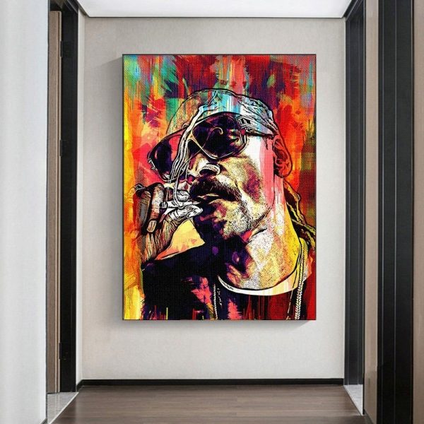 Hip Hop Snoop Dogg Singer Star Posters Prints Rapper Star Canvas Paintings Oil Painting Modern Wall 3 - Rapper Outfits