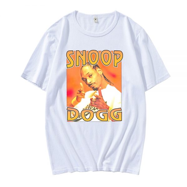 Hot Sale Hip Hop New Couple T shirt Summer Snoop Doggy Dogg Cartoon T Shirts Men 4 - Rapper Outfits