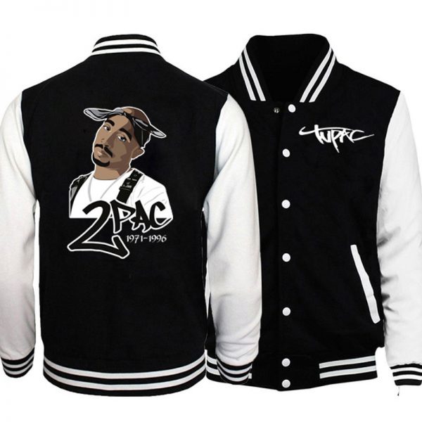 TuPac Outfit - 2Pac Tupac Amaru Shakur Baseball Winter Jacket