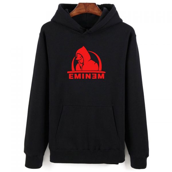 New Eminem Black Sweatshirts Men Women Autumn Winter Fashion Hip Hop Hoodie Print Eminem Men s 1 - Rapper Outfits