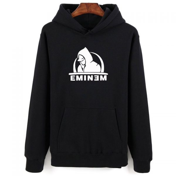 New Eminem Black Sweatshirts Men Women Autumn Winter Fashion Hip Hop Hoodie Print Eminem Men s 2 - Rapper Outfits