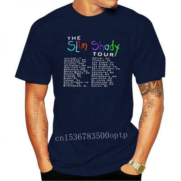 New Rare Hot Vintage 1999 Eminem Slim Shady Tour 2021 Reprint Hot Size Print T Shirts - Rapper Outfits