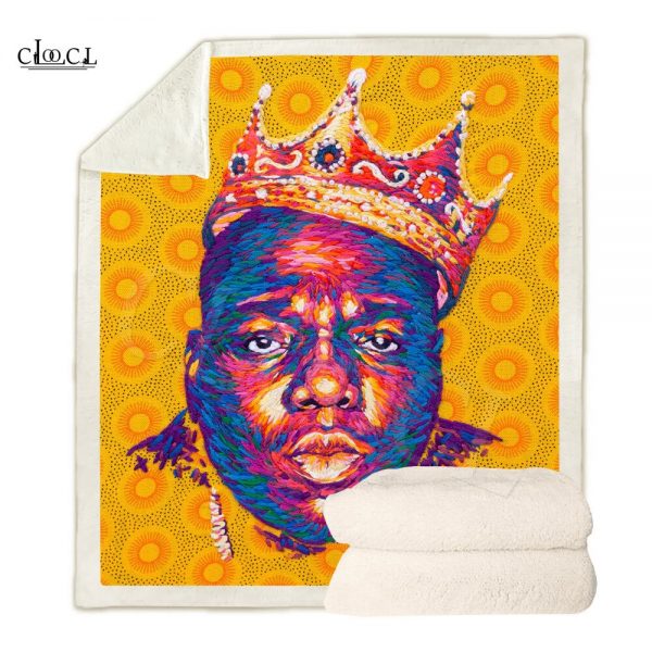 Notorious B I G Biggie Smalls 3D Print Two layer Plush Blanket Child Warm Blankets Adult 1 - Rapper Outfits