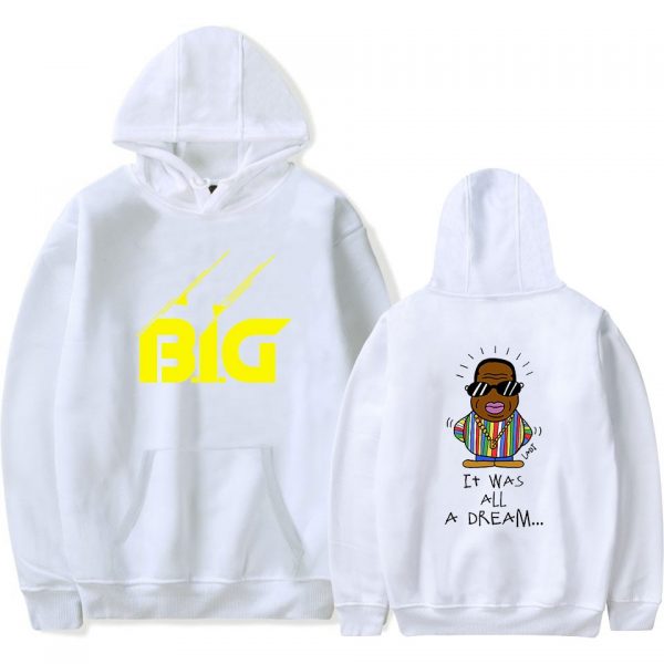 Notorious Big Sweatshirt Streetwear Hoodie Fashion Brand Youth Hooded Sweatshirt Hoodie Pullover Printing BIGGIE Male Female 4 - Rapper Outfits