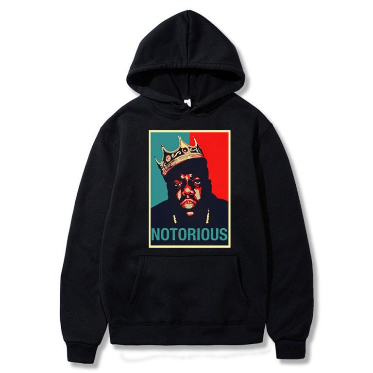 Biggie Smalls Outfit Oversized Biggie Smalls Allover 3d Printing Sweatshirt Rapper Outfits