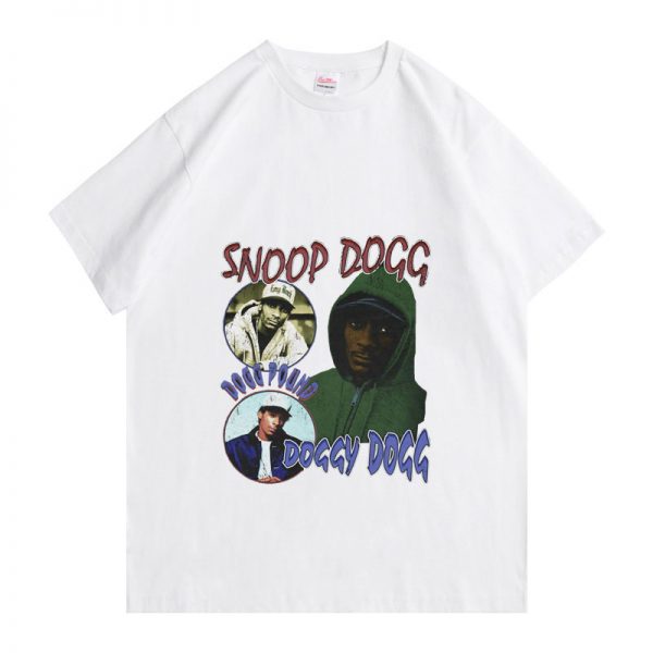 Rapper Snoop Doggy Dogg Print T shirt Harajuku Pattern Tee Fashion Brand Tshirt Regular Summer Men 1 - Rapper Outfits