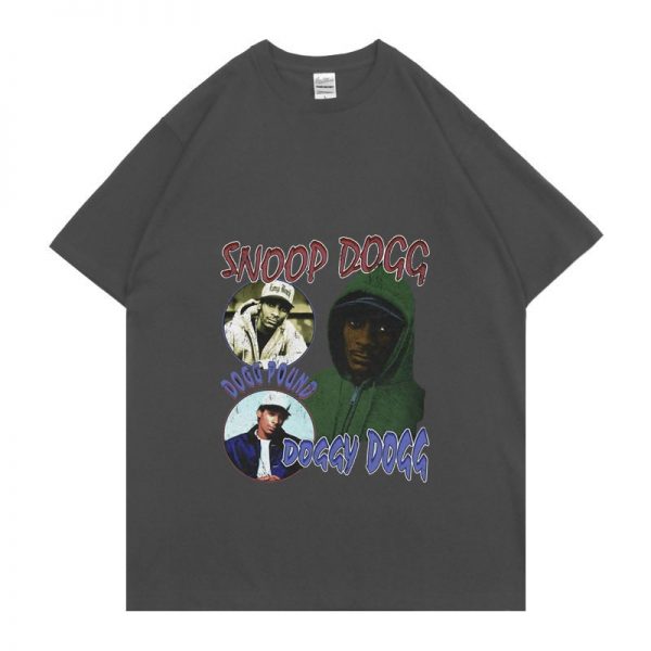 Rapper Snoop Doggy Dogg Print T shirt Harajuku Pattern Tee Fashion Brand Tshirt Regular Summer Men 2 - Rapper Outfits