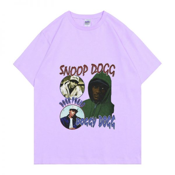Rapper Snoop Doggy Dogg Print T shirt Harajuku Pattern Tee Fashion Brand Tshirt Regular Summer Men 3 - Rapper Outfits