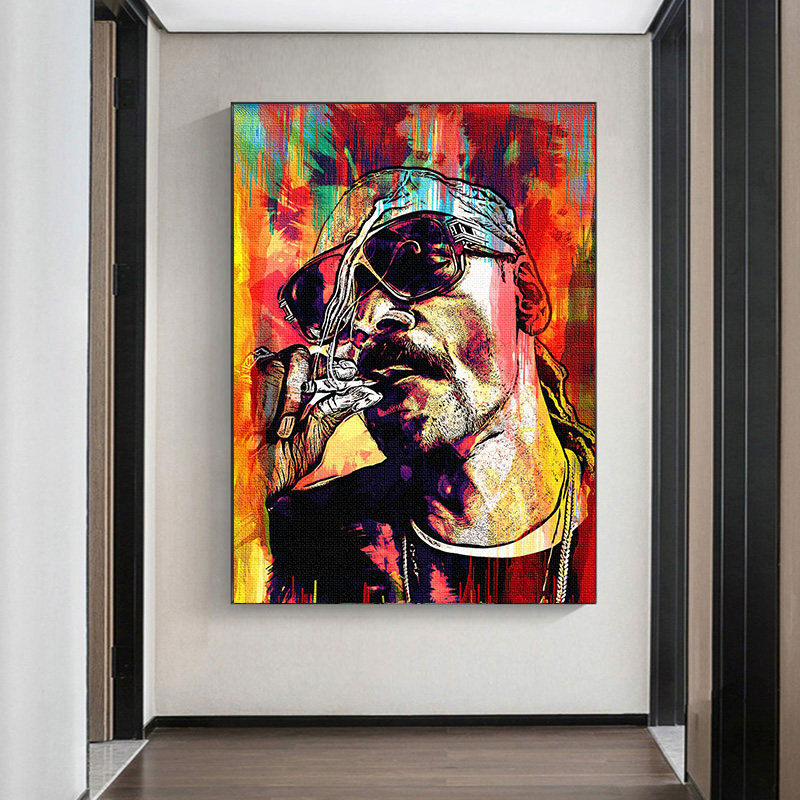 Hip Hop Snoop Dogg Singer Star Posters Prints Rapper Star Canvas Paintings Oil Painting Modern Wall Art Picture for Home Decor