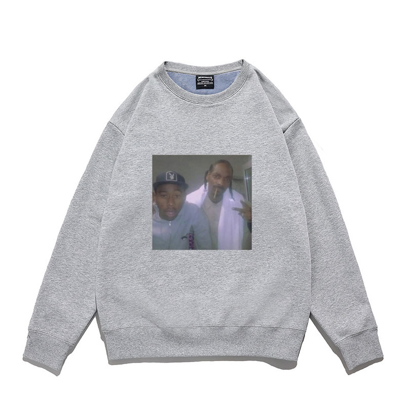 Rapper Hip Hop Tupac 2pac Snoop Doggy Dogg Print Sweatshirts Regular Men Sweatshirt Man Woman Fashion Loose Streetwear Pullover